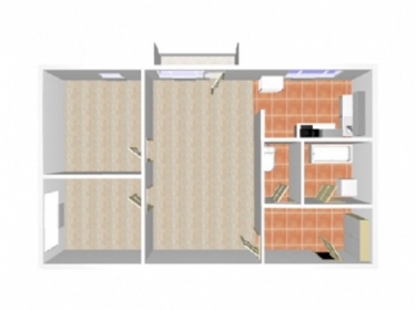 Pronájem bytu 3+kk, 58 m², Uherské Hradiště